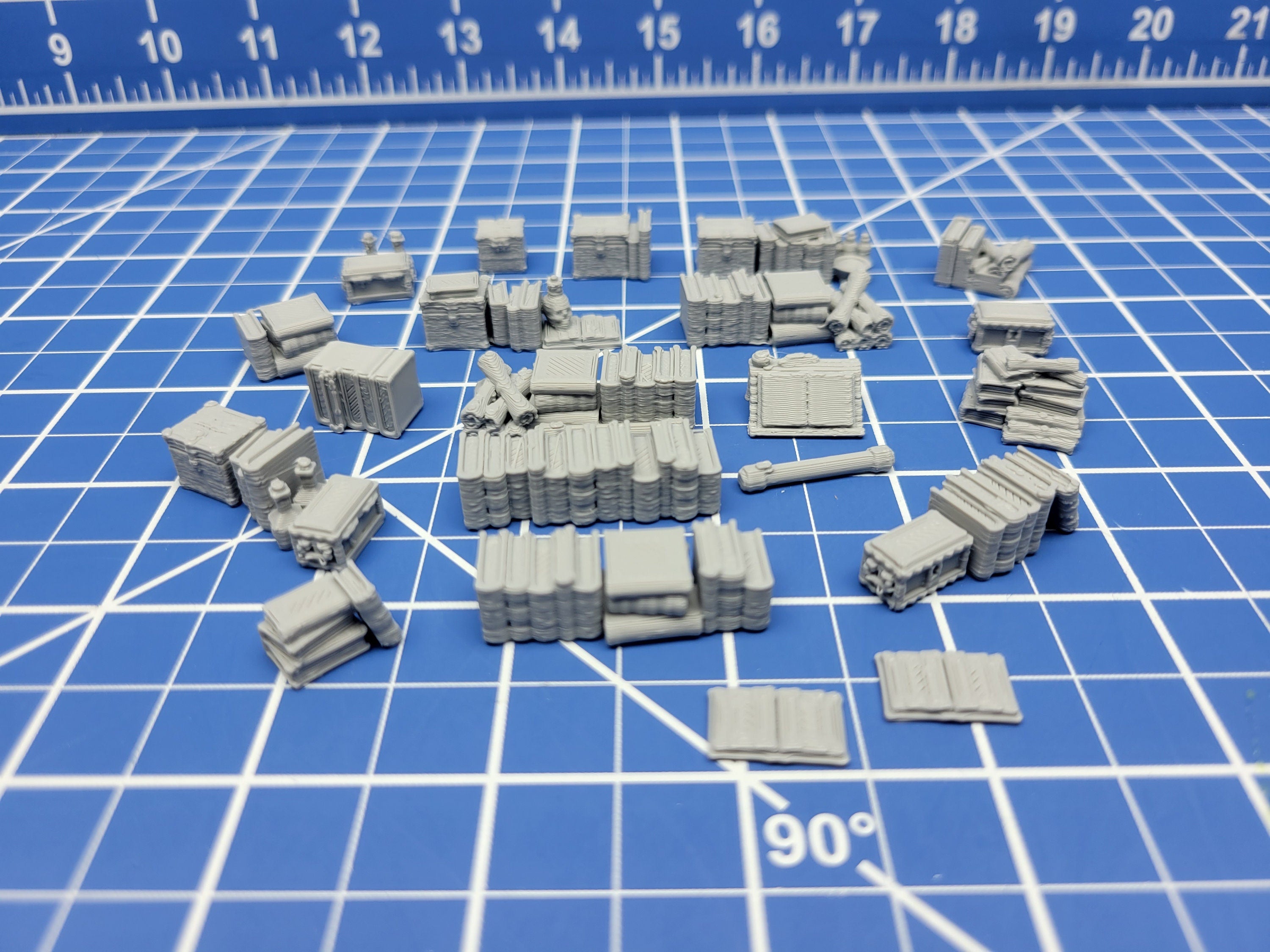 Bookshelf Item Set- Library & Study Accessories - Hero's Hoard - EC3D