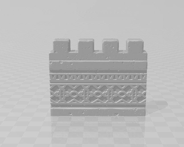 Empire of Scorching Sands - City Walls - DND - Dungeons & Dragons - RPG - Tabletop - EC3D - Miniature - 28 mm