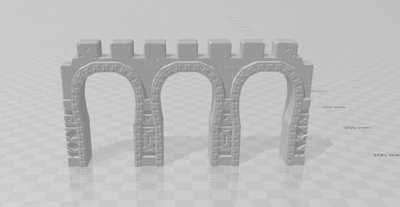 Empire of Scorching Sands - City Walls - DND - Dungeons & Dragons - RPG - Tabletop - EC3D - Miniature - 28 mm