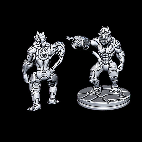 Hive Foot Soldier 2 - Novus Landing - Starfinder - Cyberpunk - Science Fiction - Syfy - RPG - Tabletop - Scatter- Terrain- 28 mm / 1"