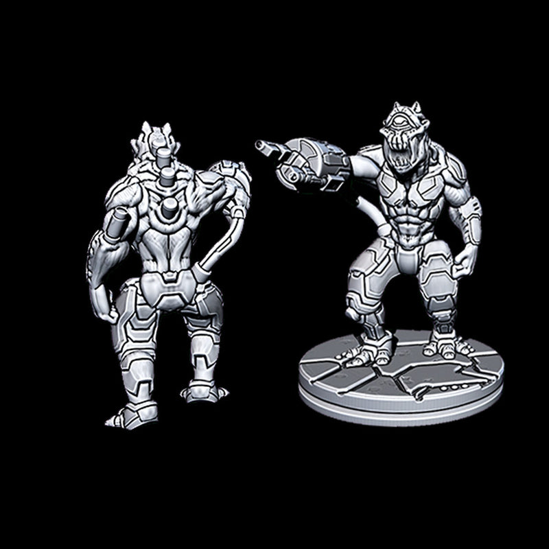 Hive Foot Soldier 2 - Novus Landing - Starfinder - Cyberpunk - Science Fiction - Syfy - RPG - Tabletop - Scatter- Terrain- 28 mm / 1"