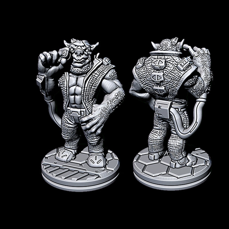 Bouncer - Novus Landing - Starfinder - Cyberpunk - Science Fiction - Syfy - RPG - Tabletop - Scatter- Terrain- 28 mm / 1"