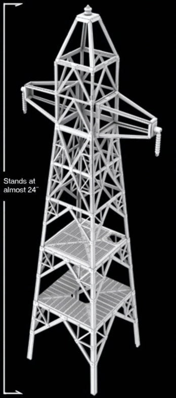 Electrical Pylon Set - Oasis in the Sea of Dirt - Atom Punk - Starfinder - Cyberpunk - Science Fiction - Syfy - RPG - Tabletop- Scatter-28mm