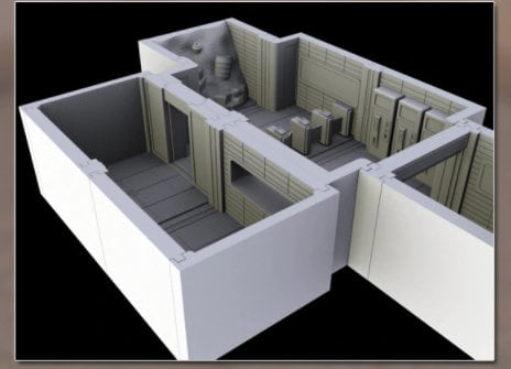 Subway Entrance - Oasis in the Sea of Dirt - Atom Punk - Starfinder - Cyberpunk -Science Fiction -Syfy - RPG- Tabletop- Scatter-28mm