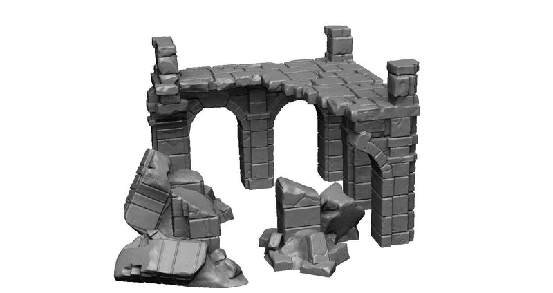 Ruined Walkways - DND - Dungeons & Dragons - RPG - Pathfinder - Tabletop - TTRPG - Arkenfel - Dark Realms - 32 mm