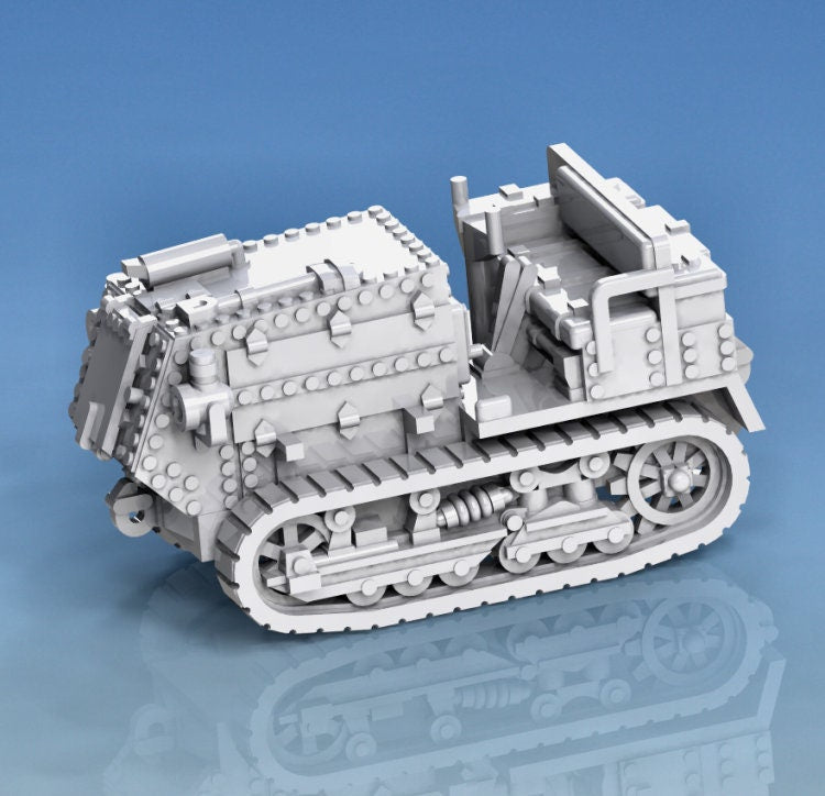 Holt 5T Tractor - 1:100 scale - USA - Tanks - Armored Vehicle - World Of Tanks - War Game - Wargaming - Axis and Allies - Tabletop Games