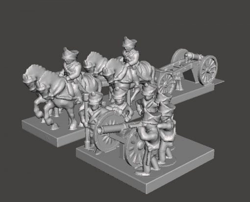Russian Artillery - Great for Table Top War Games And Dioramas - Resin 6mm Miniatures - Bolt Action -