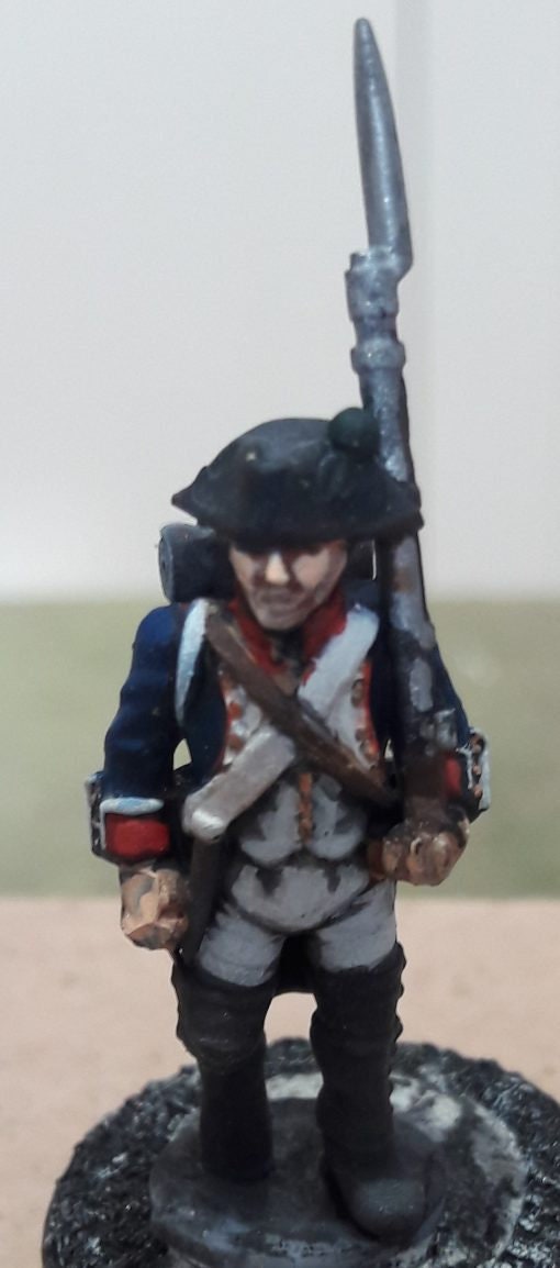 Line Infantry Btg with Bicorn 1805-07, high uniform - Great for Table Top War Games And Dioramas - Resin 28mm Miniatures - Bolt Action -