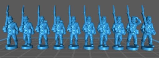 ACW Infantry , sack coat with kepi - Great for Table Top War Games And Dioramas - Resin 15mm Miniatures -