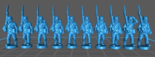ACW Infantry , sack coat with kepi - Great for Table Top War Games And Dioramas - Resin 15mm Miniatures - Bolt Action -