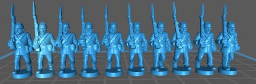 ACW Infantry , with kepi , Union - Great for Table Top War Games And Dioramas - Resin 15mm Miniatures - Bolt Action -