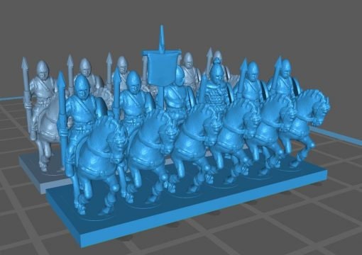 Mid Frankish Knights Kn - Great for Table Top War Games And Dioramas - Resin 10mm Miniatures - Bolt Action -