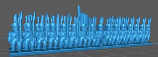 Russian Grenadiers/Jaegers 1812 - Great for Table Top War Games And Dioramas - Resin 6mm Miniatures -