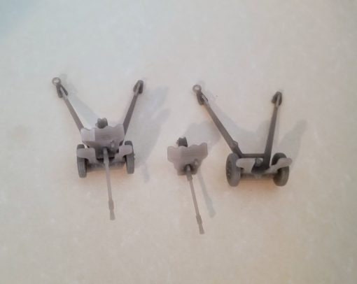 French Hotchkiss SA 34 25mm anti-tank gun - Great for Table Top War Games And Dioramas - Resin 28mm Miniatures -