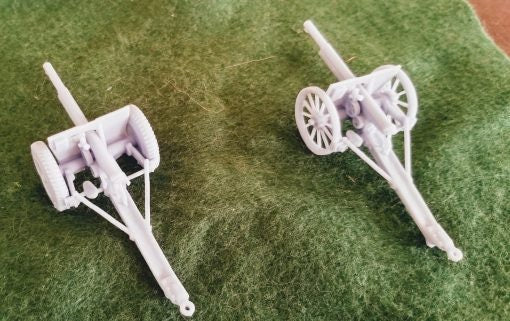 French Model 1897 Field Gun  Great for Table Top War Games And Dioramas - Resin 28mm Miniatures - Bolt Action -