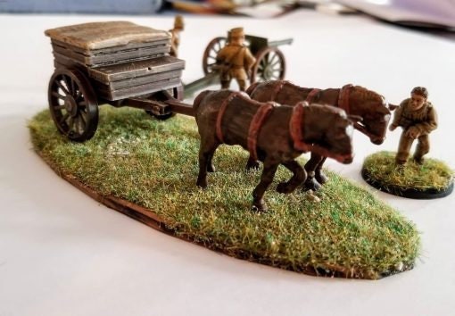 Horse Drawn Gun Limber - Great for Table Top War Games And Dioramas - Resin 28mm Miniatures - Bolt Action -