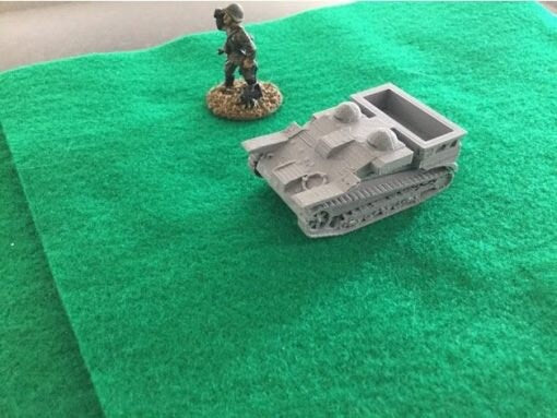 French Renault UE Carrier - Great for Table Top War Games And Dioramas - Resin 28mm Miniatures - Bolt Action -