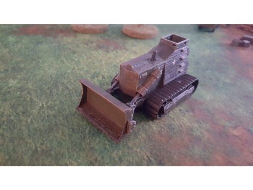 D-8 Armoured Bulldozer - Great for Table Top War Games And Dioramas - Resin 28mm Miniatures - Bolt Action -