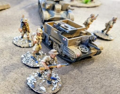 British Universal Carrier - Great for Table Top War Games And Dioramas - Resin 28mm Miniatures - Bolt Action -