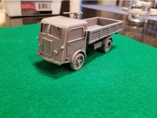 Italian Fiat 626 Truck - Great for Table Top War Games And Dioramas - Resin 28mm Miniatures - Bolt Action -