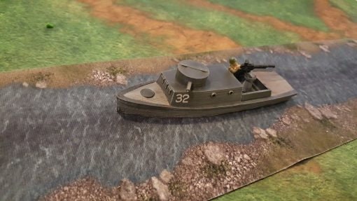 Soviet D-Class Riverine Boat - Great for Table Top War Games And Dioramas - Resin 28mm Miniatures - Bolt Action -