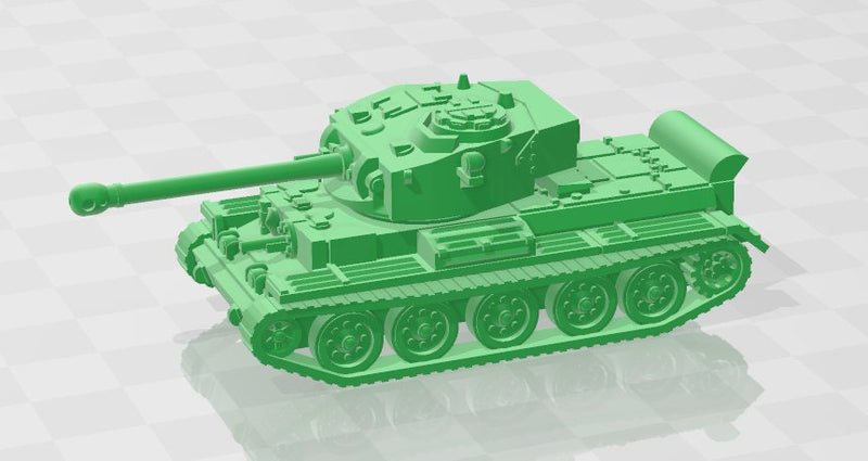 Cromwell & Centaur - 1:100 scale - UK - Tanks - Armored Vehicle - World Of Tanks - War Game - Wargaming - Axis and Allies - Tabletop Games