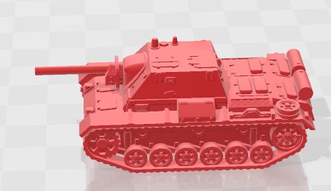 SU-76 - 1:100 scale  - USSR - Tanks - Armored Vehicle - World Of Tanks - War Game - Wargaming - Axis and Allies - Tabletop Games