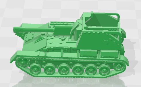 SU-76 - 1:100 scale  - USSR - Tanks - Armored Vehicle - World Of Tanks - War Game - Wargaming - Axis and Allies - Tabletop Games