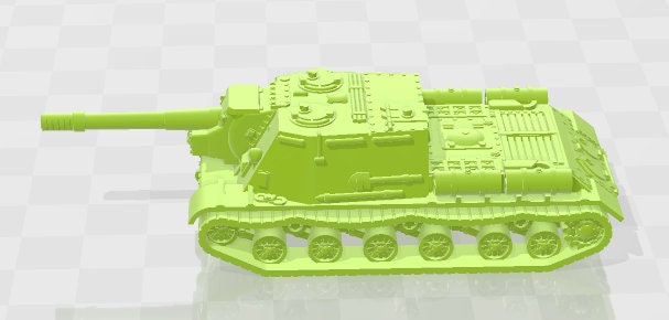 ISU-152 - 1:100 scale - USSR - Tanks - Armored Vehicle - World Of Tanks - War Game - Wargaming - Axis and Allies - Tabletop Games