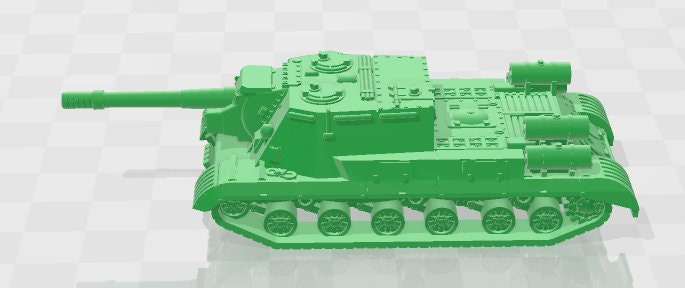 ISU-152 - 1:100 scale - USSR - Tanks - Armored Vehicle - World Of Tanks - War Game - Wargaming - Axis and Allies - Tabletop Games