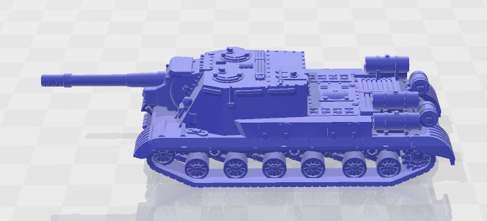 ISU-152 - 1:100 scale - USSR - Tanks - Armored Vehicle - World Of Tanks - War Game - Wargaming - Axis and Allies - Tabletop Games