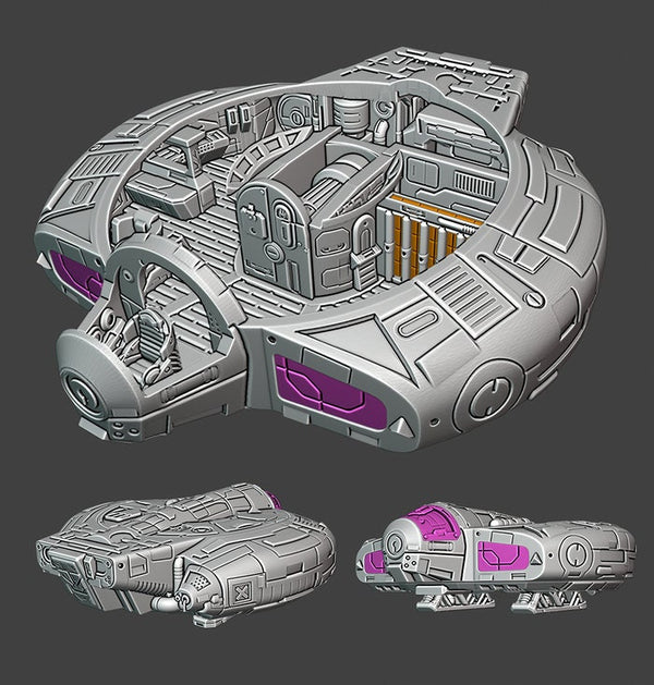 Buzzard - Novus Landing - Starfinder - Cyberpunk - Science Fiction - Syfy - RPG - Tabletop - Scatter- Terrain- 28 mm / 1"