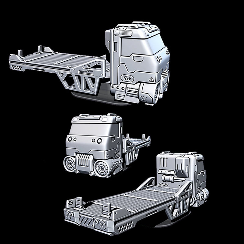 Cargo Truck - Novus Landing - Starfinder - Cyberpunk - Science Fiction - Syfy - RPG - Tabletop - Scatter- Terrain- 28 mm / 1"