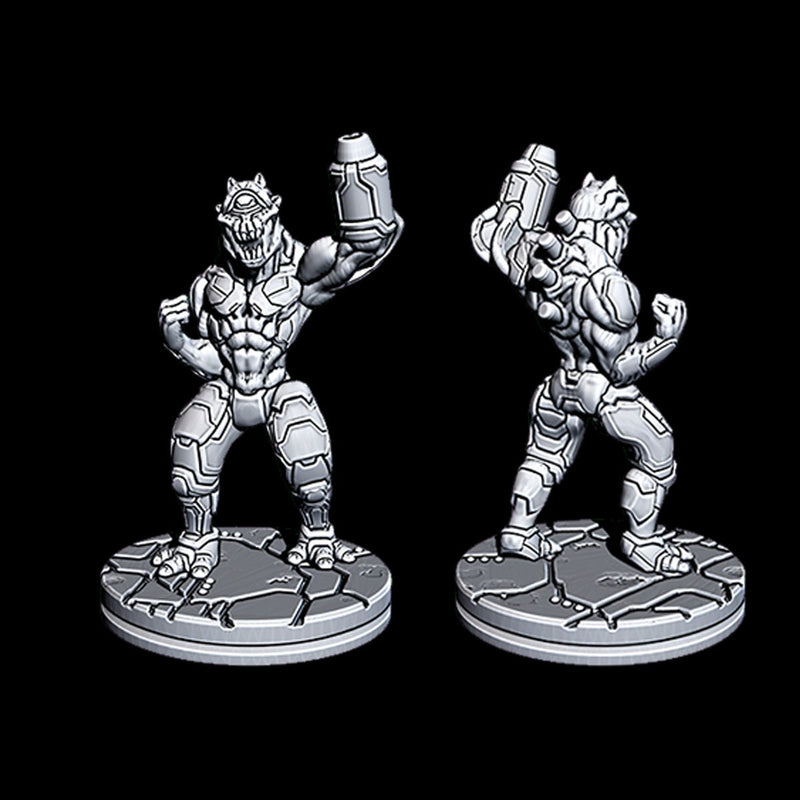 Hive Foot Soldier 1 - Novus Landing - Starfinder - Cyberpunk - Science Fiction - Syfy - RPG - Tabletop - Scatter- Terrain- 28 mm / 1"