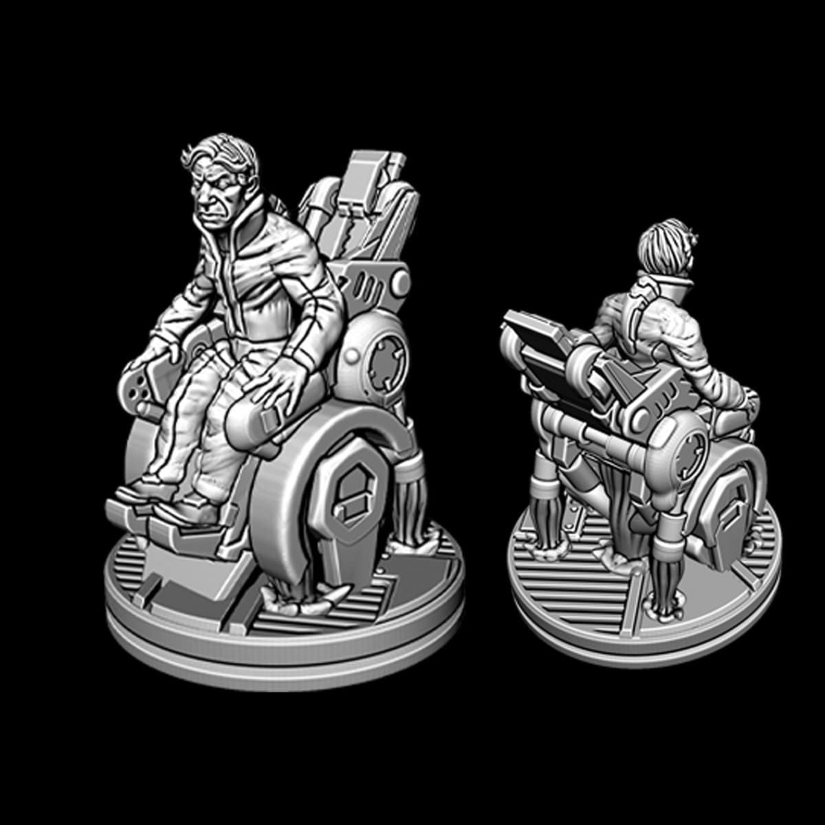 Professor Rex - Novus Landing - Starfinder - Cyberpunk - Science Fiction - Syfy - RPG - Tabletop - Scatter- Terrain- 28 mm / 1"