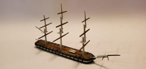 USS Congress - Union - Ships - Sailboats - Age of Sail - War Game - Wargaming - Tabletop Games - 1/600 Scale