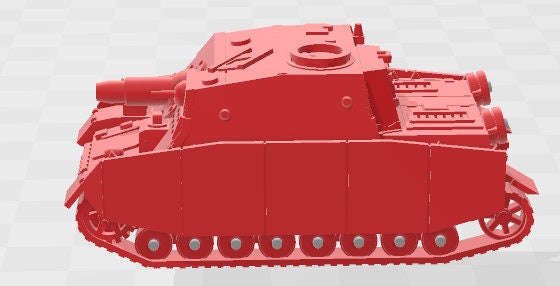 Brummbar - 1:100 scale  - Germany - Tanks - Armored Vehicle - World Of Tanks - War Game - Wargaming -Tabletop Games