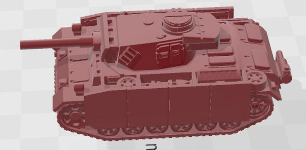 PZ III N w/turret - 1:100 scale - Germany - Tanks - Armored Vehicle - World Of Tanks - War Game - Wargaming -Tabletop Games