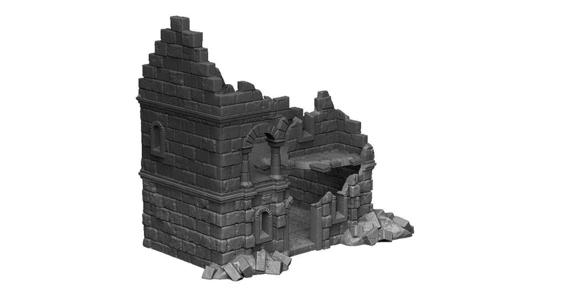 House Ruins - DND - Dungeons & Dragons - RPG - Pathfinder - Tabletop - TTRPG - Arkenfel - Dark Realms - 28 mm