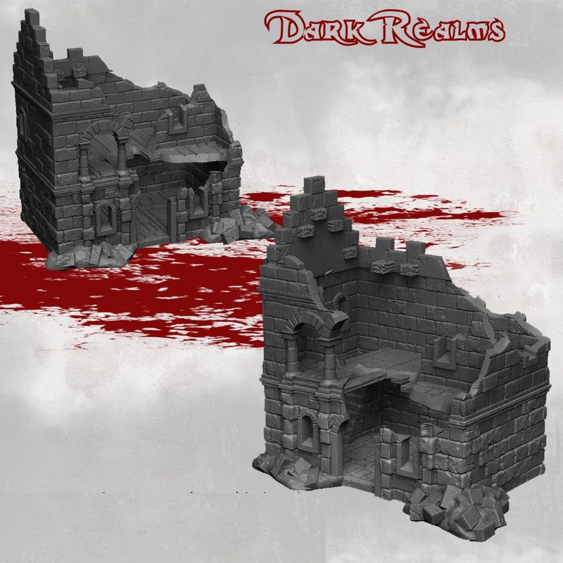 House Ruins - DND - Dungeons & Dragons - RPG - Pathfinder - Tabletop - TTRPG - Arkenfel - Dark Realms - 28 mm