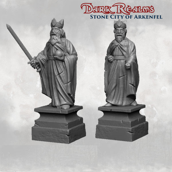 Statues And Ruins - DND - Dungeons & Dragons - RPG - Pathfinder - Tabletop - TTRPG - Arkenfel - Dark Realms - 28 mm