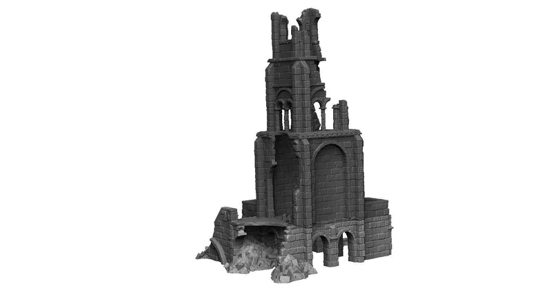 Tower 1 Ruins - DND - Dungeons & Dragons - RPG - Pathfinder - Tabletop - TTRPG - Arkenfel - Dark Realms - 28 mm