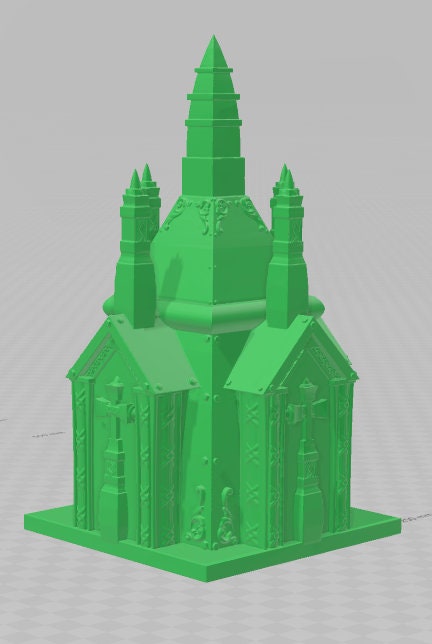 Large Mausoleum - Graveyard Collection - DND - Dungeons & Dragons - RPG - Pathfinder - Tabletop - 28mm