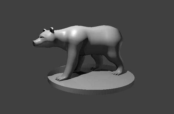 Brown Bear Mini - DND - Pathfinder - Dungeons & Dragons - RPG - Tabletop - mz4250- Miniature - 28 mm - 1" Scale
