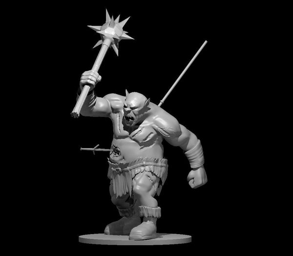 Zombie Ogre Mini - DND - Pathfinder - Dungeons & Dragons - RPG - Tabletop - mz4250- Miniature - 28 mm - 1" Scale