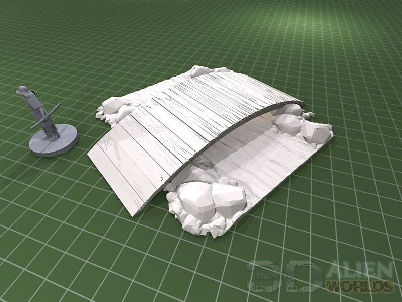 Samurai - Bridges - DND - Pathfinder - Dungeons & Dragons -  - Test of Honour - RPG - Tabletop - 28 mm / 1"