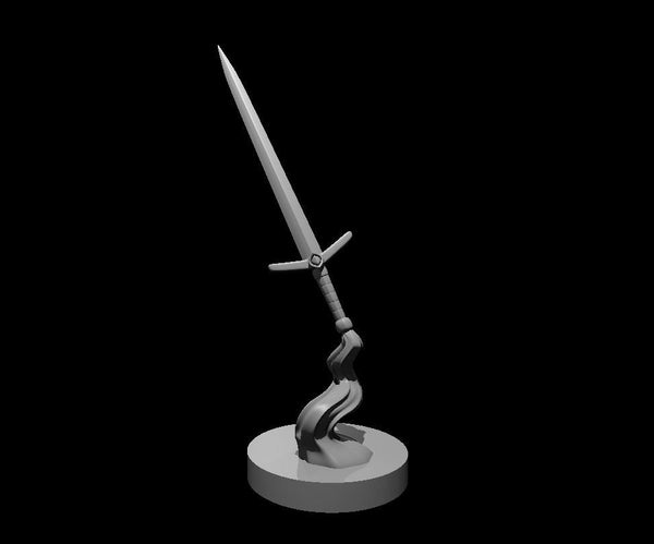 Flying Sword Mini - DND - Pathfinder - Dungeons & Dragons - RPG - Tabletop - mz4250- Miniature-28mm-1"Scale