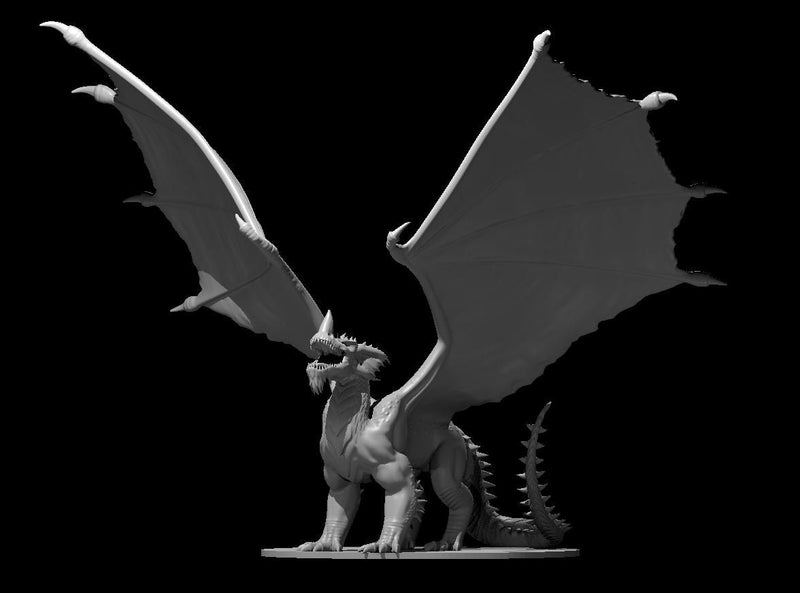 Blue Dragon Adult Chromatic Mini - DND - Pathfinder - Dungeons & Dragons - RPG - Tabletop - mz4250- Miniature-28mm-1"Scale