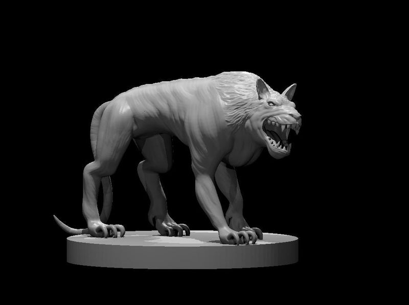 Hell Hound Mini - DND - Pathfinder - Dungeons & Dragons - RPG - Tabletop - mz4250- Miniature-28mm-1"Scale