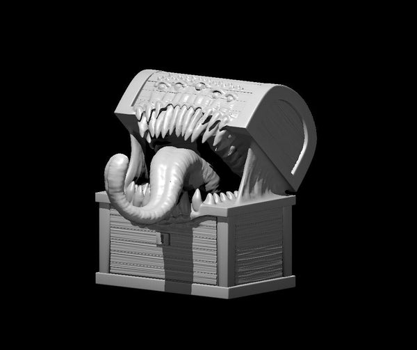 Chest Mimic Mini - DND - Pathfinder - Dungeons & Dragons - RPG - Tabletop - mz4250- Miniature-28mm-1"Scale